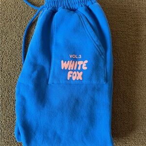 White Fox Blue Sweatsuit
